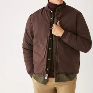 The Skyline Reversible Bomber in Dark Brown